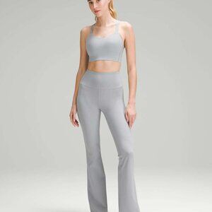 Lululemon Groove SHR Flare Gray Pant size 12 New with tags Rhino Grey